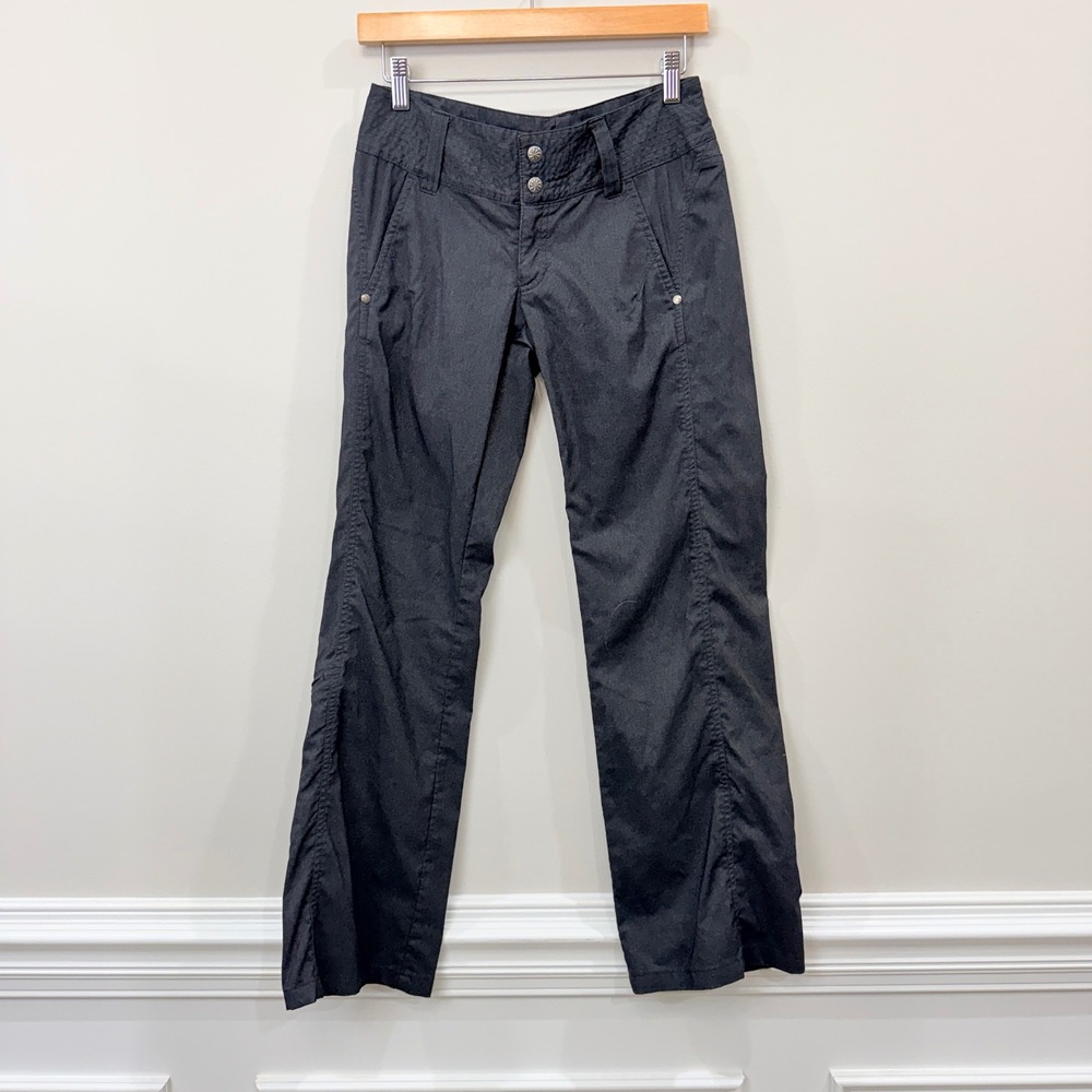 Athleta Womens 4 Pants Gray Hiking Technical Stretch Utility Minimalist Utility